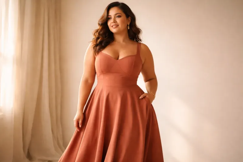 Die besten Schnitte für A-Linien-Kleider in Plus-Size